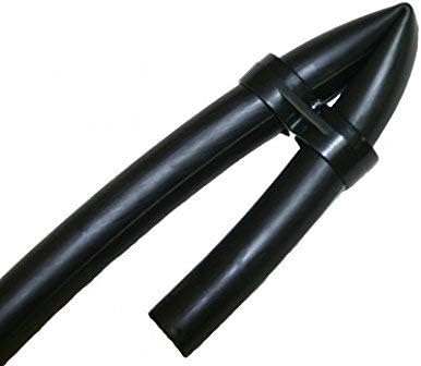 20-Pack USA Made - Drip Irrigation Black Figure 8 End Caps Barbed Fittings - Fits 1/2”, 17mm .600” ID Drip Tubing (Figure 8 End 20 Pack)