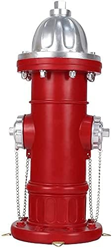 Fake Fire Hydrant for Dogs to Peed on, Dog Fire Hydrant Pee Post, 17.5" Backyard Decor Outdoor Statues Firefighter Gifts for Men (17.5")