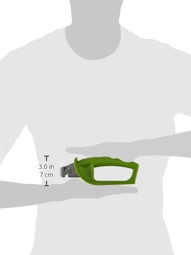 Smith’s 50601 Pruning Tools Sharpener - Hedge & Pruning Shears - Loppers & Gardening Tools - Large Handle w/Finger Guard - Handheld Manual - Replaceable Carbide Blades - Wire-Bristled Cleaning Brush