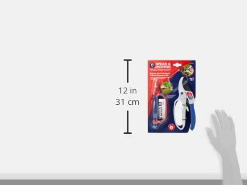 Spear & Jackson CUTTINGSET1 Ratchet Anvil Pruners and Blade Sharpener Set