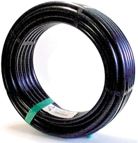 Raindrip 061020P 5/8-Inch Drip Irrigation Supply Tubing, 200-Foot, for Irrigation Drippers, Drip Emitters, Drip Irrigation Parts, and Drip Systems, made with Polyethylene, Black