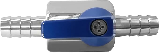 Beduan 5/8" Hose ID Barb Ball Valve 304 Stainless Steel Mini Shut Off Valve for Water Gas Fuel Drip Irrigation and Aquariums(Pack of 2)