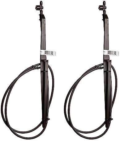 Rain Bird MSSTKTQ1S Drip Irrigation Micro-Spray on Adjustable Height Staked Riser with 1/4" Tubing and Barbed Coupler, 90° Quarter Circle Pattern, 0-10' Spray Distance Black (Pack of 2)