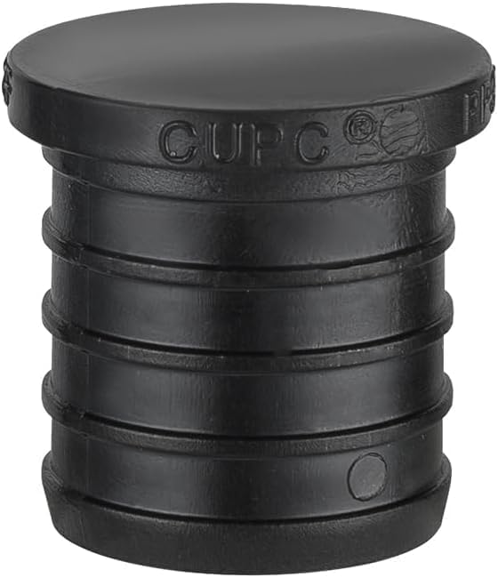 200-Pack EFIELD Pex Fittings Poly PPSU Barb Crimp 1-inch Plug (End Cap) For Pex Tubing, ASTM F2159