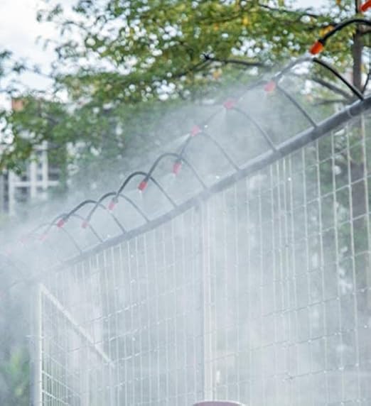 50 Pcs Drip Irrigation Spray Emitters, Adjustable Atomizing Nozzles,1/4 Inch Drip Irrigation Parts Sprayers Drippers for Garden Greenhouse Agricultural Irrigation Patio Misting