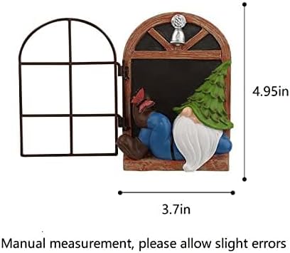 Whimsical Fairy Garden Gnome Statue, Tree Faces Decor Outdoor -5.9 Inch, Funny Garden Tree Decoration,Ideal Patio Yard Lawn Porch Decoration
