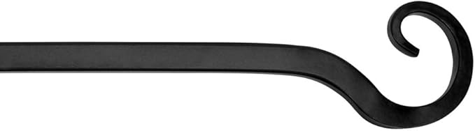 Mkono Hanging Plant Bracket 10 inch Metal Wall Plant Hook Decorative Plant Hanger for Bird Feeders, Planters, Lanterns, Wind Chimes, Home Decor Indoor Outdoor 4 Pack, Black