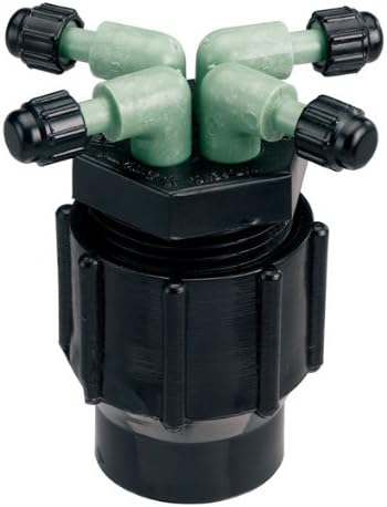 10 Pack - Orbit Drip System 4 Port Watering Manifold for 1/4 Inch Tube