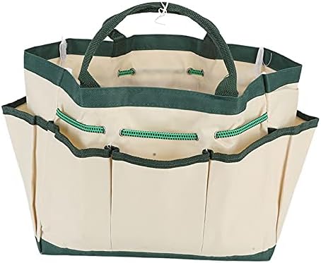 Fdit Garden Tote Bag, Single?Layer Garden Tote Bag Gardening Pruning Tool Storage Oxford Cloth Bag Heavy Duty Tool Storage