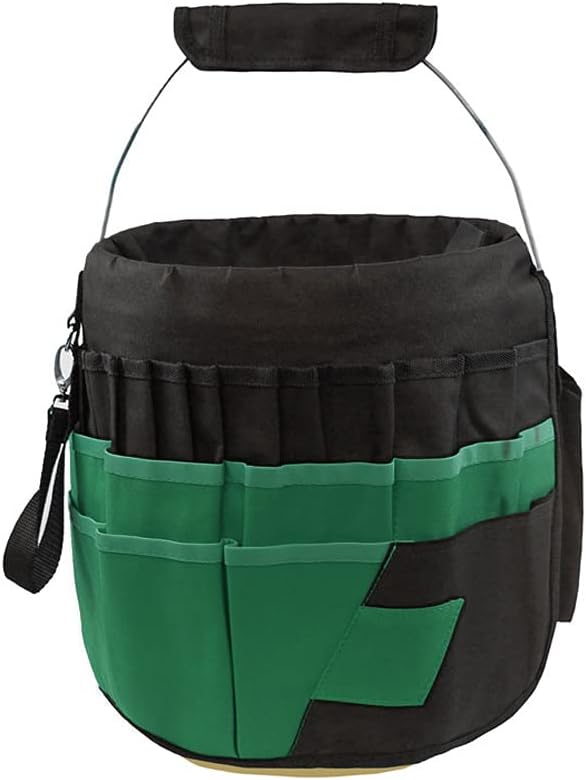 Gardening Tools Bucket Bag with 42 Pockets-Outdoor Multifunctional Better Sturdy Oxford/Canvas for Women Men