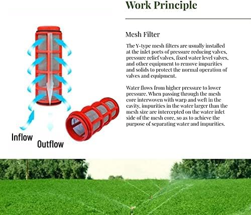 3/4" Screen Filter Mesh Gardening Drip Irrigation, Y Style Screen Irrigation Filter Drip Irrigation Pump Irrigation Filter