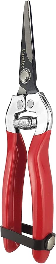 gonicc Professional Micro-Tip Pruning Snip (GPPS-1008), Small Garden Hand Pruner & shears For Arranging Flowers, Trimming Plants & Hydroponic Herbs, And Harvesting Fruits & Vegetables.
