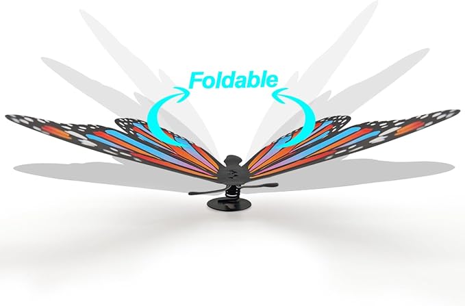 EOORAU 3D Metal Butterfly Wall Decor, Double-sided Pattern Metal Butterflies Wall Hanging Sculpture Decor for Outdoor Fence Patio Yard Garden Tree Decorations, Housewarming Gift