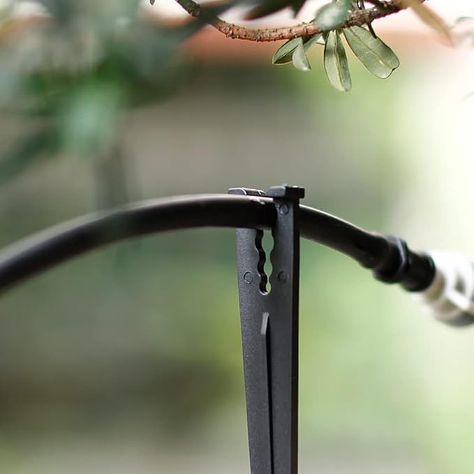 50 Pcs Irrigation Support Stakes for 1/4-Inch Drip Tubing