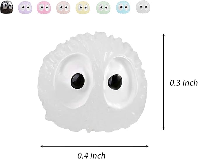 8pcs Plants Magnets Tiny Dust Bunnies Plant Safe Magnets, Plant Accessories for House Plant Indoor and Outdoor Plants Leafs,Fridge, Key Holder Decorative.(Multicolour Dust Bunnies)