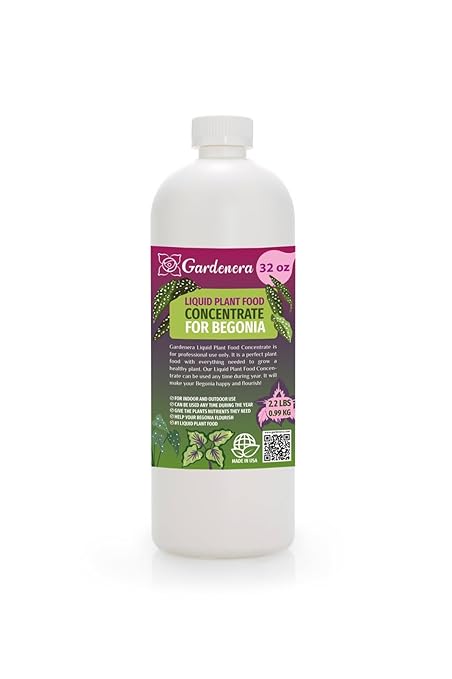 Plant Growth Superfood for Begonia with 18 Essential Vitamins & Minerals - Organic Plant Food Fertilizer - Micro-Fungi and Bio-Organisms for Begonia Plant Care & Growth Enhancement - 32oz