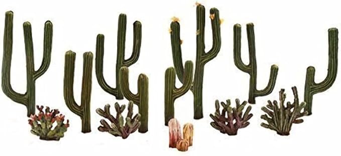 Woodland Scenics Plastic Cactus Plants 0.5-inch to 2.5-inch
