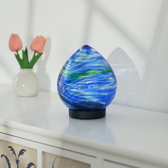 Solar Pathway Lights, Decorative Glass Garden Lights Waterproof Globe Light, Colorful Outside Solar Lanterns for Yard, Lawn, Patio, Tabletop