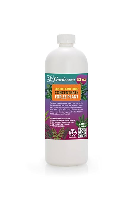 Plant Growth Superfood for ZZ Plants with 18 Essential Vitamins & Minerals - Organic Plant Food Fertilizer - Micro-Fungi and Bio-Organisms for ZZ Plant Care & Growth Enhancement - 32oz