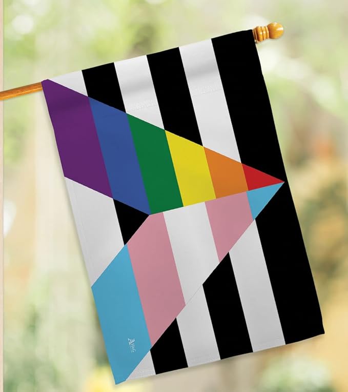 LGBTQ Pride Month Flag Gay Trans Straight Ally House Flags Decorations Home Decor Gifts Small Rainbow Bandera Indoor Banner July 4th Patriotic Decor Outdoor Bisexual Pansexual Transgender Lawn Porch Outdoor Wall Tapestry Made In USA