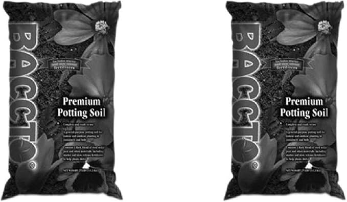 1225 Baccto Premium Potting Soil, 25-Pound (Two Pack)