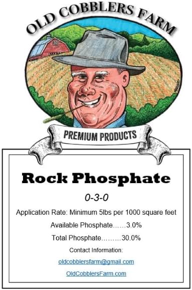 Organic Rock Phosphate Fertilizer 0-3-0-Enhances Root Growth,Eco-Friendly,Garden Soil Health 5 lbs by Old Cobblers Farm