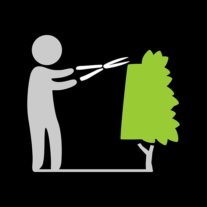 Fiskars Power Lever Hedge Shears - 8" Stainless Steel Blades - Plant Cutting Scissors with Sharp Precision-Ground Steel Blade