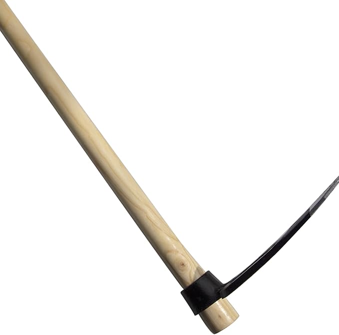 55-Inch Pure Solid Wood Replacement Handle for Garden Digging Spading Fork, Surface Coated with Protective Paint, Clear Finish, Convenient and Durable