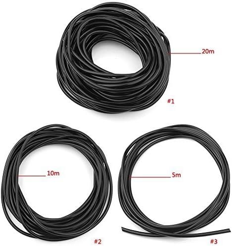 20M PVC Watering Tubing Hose Pipe 4/7mm DIY Micro Drip Irrigation System for Home Garden Yard Lawn Landscape Patio Plants Flowers Water Supply Pipe