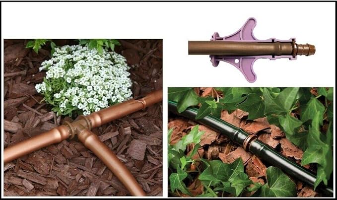 8 Rainbird Barb Coupling Adapter Drip Irrigation Fittings 17mm for 1/2" Tubing w XF Insertion Tool
