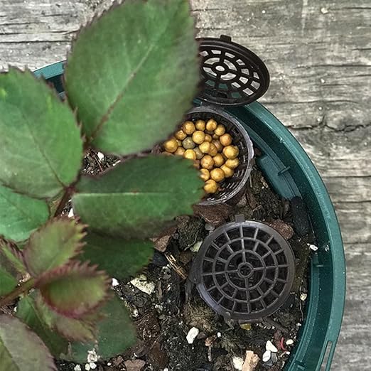 Happyyami 100PCS Plastic Bonsai Fertilizer Box with Lid - Practical Container for Orchid and Succulent Plant Nutrition, Portable Gardening Tool for Home and Garden Size S (Black)