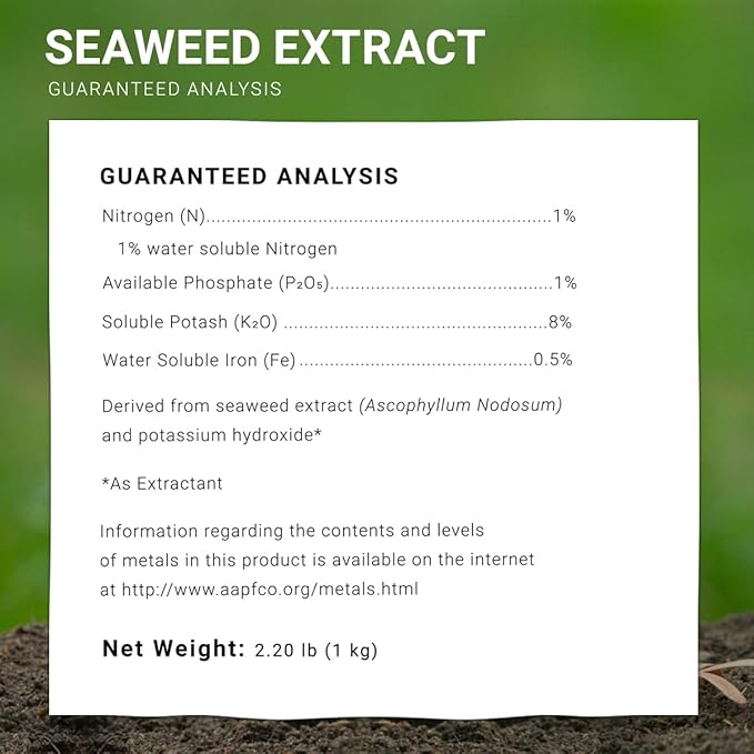 ECOgardener Seaweed Extract Soil Amendment, Water-Soluble, Powdered Organic Soil Conditioner