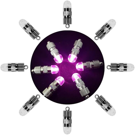 SumDirect Pack of 12/30/50/100 Colorful LED Mini Non-Blinking Lights for Paper Lanterns Balloons Floral Wedding Halloween Christmas Party Decoration Centerpieces (12, Pink)