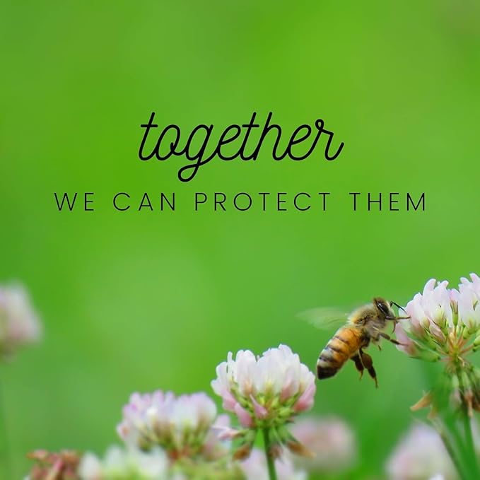 32,500 Seeds Honey Bee Wildflower Pollinator Mix - Perennial & Annual Wild Flowers for Spring & Fall - Planting Outdoors to Save The Bees - California Poppy, Primrose, Bergamot - 1 oz