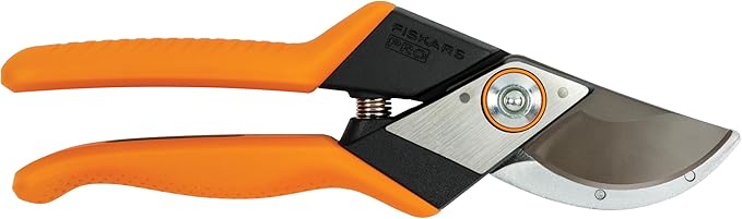 Fiskars Pro Pruner Shears, Garden Clippers, Gardening Scissors with Sharp Non-Stick Steel Rust Resistant Blade