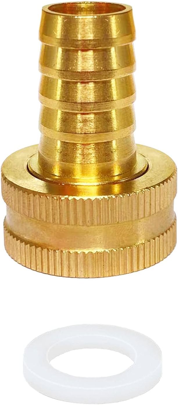 Garden Hose Adapter 1/2" Drip Irrigation Tubing to Faucet - Reusable Connector Fittings for Most Rain Bird, Orbit, Dig, Toro 1/2 Tubing x 3/4" GHT Garden Extension Repair Fitting
