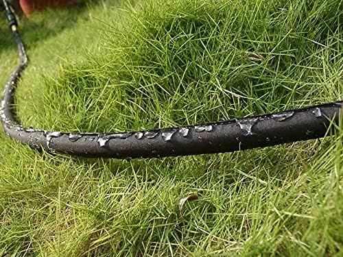 LINEX Flat Soaker Hose 150 ft for Garden Beds, 1/2'' x 75 ft 2 Pack Drip Irrigation Hoses Save Water 80% Heavy Duty for Vegetable