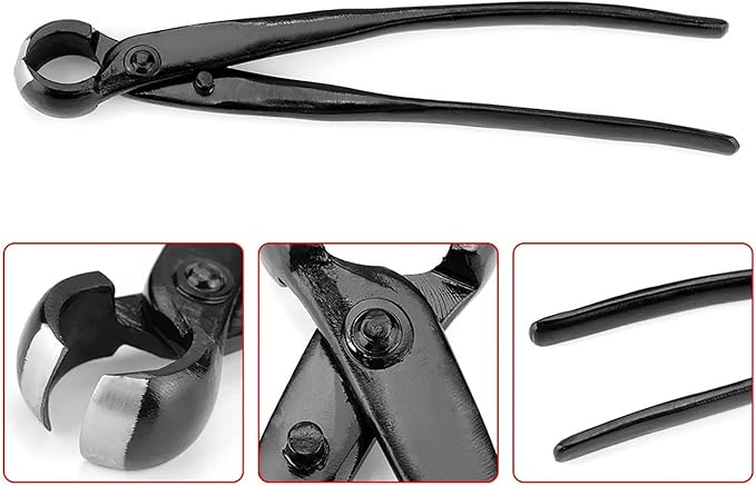 Bonsai Concave Cutter, Bonsai Tools Concave Cutter, 8.4 Inch Manganese Steel Alloy Sharp Blade Round Edge Knob Cutter, Gardening Concave Pruner(210mm / 8.27inch)(210mm)