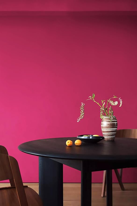 Dimoon 118''x17.7'' Pink Peel and Stick Wallpaper Contact Paper Modern Self Adhesive Wall Paper Removable Renter Friendly Textured Solid Color Shelf Cabinet Vinyl Roll (118''x17.7'',Rose Red)