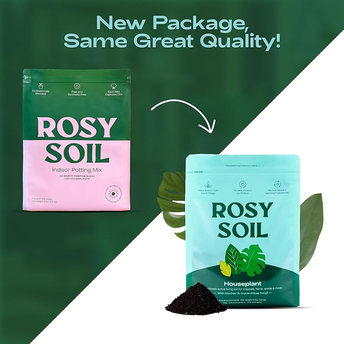 Indoor Potting Soil for House Plants - Organic Potting Soil Mix for Indoor Plants - Enriched w/Root-Boosting Biochar for Foliage Plants, Flowers, Herbs - Peat Free, Less Prone to Gnats - 8qt