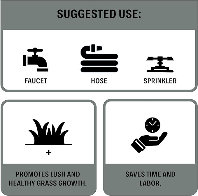 360 Rotating Sprinkler for Garden with Adjustable Spray Nozzles | 8 Inch Wide Base for Stability | Water Sprinkler for Lawn