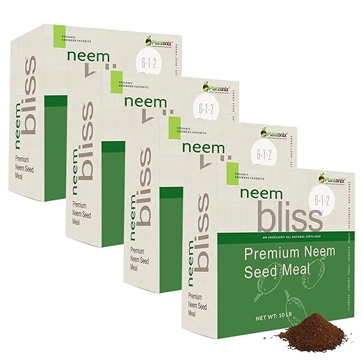 Neem Bliss (40lbs) - Organic Neem Meal Fertilizer for Plants - OMRI-Listed Neem Cake - Neem Seed Meal for Plants - Neem Fertilizer for Plants - Organic Fertilizer for Plants, Lawns, & Gardening