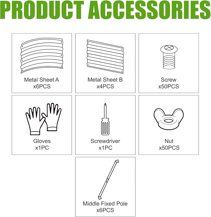 SnugNiture Galvanized Raised Garden Bed, 6x3x1.5ft Oval Metal Planter Box for Planting Outdoor Plants Vegetables