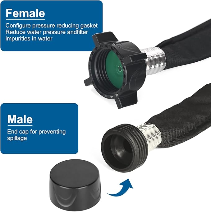 Flat Soaker Hose 20FT Lightweight and Flexible Irrigation Solution for Garden Beds, Flower Beds, and Lawns (20FT)