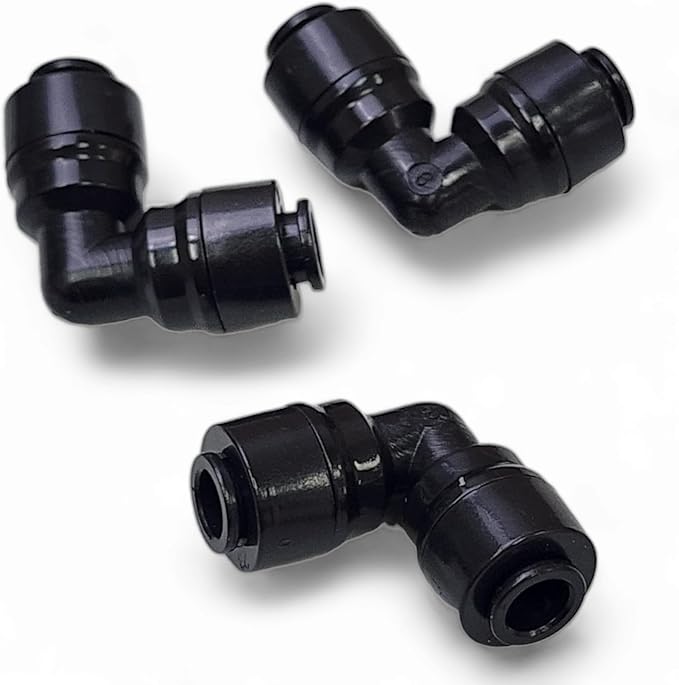 20 Pack Quick-Connect 1/4" Drip Irrigation Tee Connectors, New Elbow Coupling Fittings for 1/4 Inch Irrigation Tubing, Drip Kit (Elbow - 20 Pack)