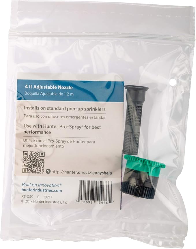 Hunter Sprinkler 4A Hunter 4' Pro Adjustable Irrigation Spray Nozzle, Small, Light Green