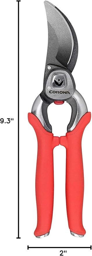 Corona BP 7200 Forged Pro Cut Bypass Hand Pruner, 1-Inch, Red