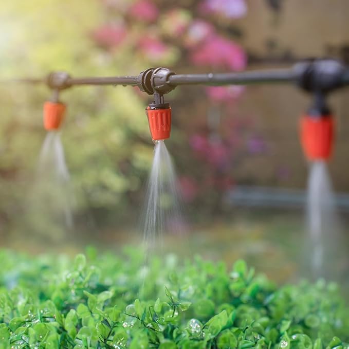 5 Pack Drip Irrigation Hose Connectors,1/4 Inch Drip Irrigation Tubing x 3/4 FHT Swivel Garden Faucet Dual Adapter, Convert 3/4" Garden Hose to 1/4" Drip Irrigation Parts