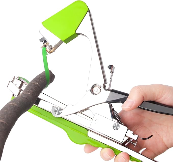 20 Rolls Green Plant Ribbon Binding Tape for Plant Tying Machine, PVC Tape Plant Ribbon Tape, Garden Tape Roll Plant Tape with 10000pcs Staples