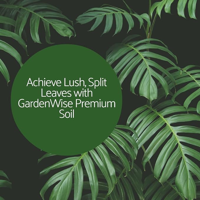 Monstera Potting Soil Mix – Organic, Fast-Draining, Chunky Soil with Coconut Coir & New Zealand Bark for Indoor Plants – Premium Fertilizer for Monstera Deliciosa, Albo & More (10 quarts)